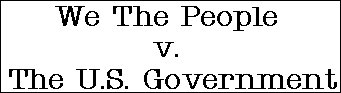 We The People v. The U.S. Government